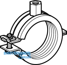 Geberit Rohrschelle d125 M8/10 gedmmt