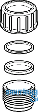 Geberit PE Verschraubung komplett