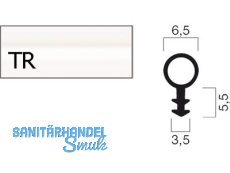 Schlauchdichtung V 9004-TR transparent, VPE 200 lfm