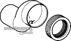 Geberit Exzenter-Abgangsstutzen 7 cm