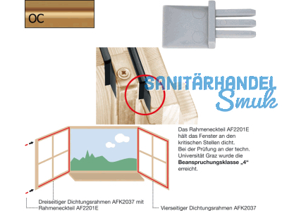 Dichtung-Eckteil AF2201E-OC ocker fr Eurofalz ($1000)