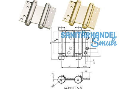 Pendeltrband 29 vernickelt TS 18-25 mm