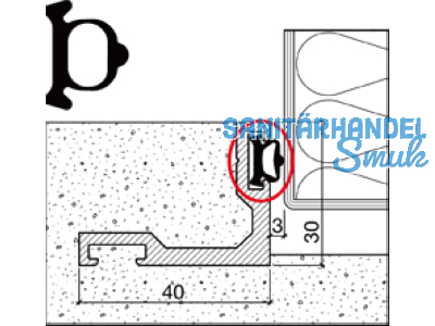 Dichtung 520.1 zu Tap schwarz (1 Krt. a 50 lfm)