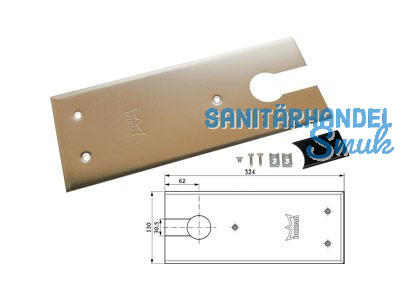 Deckplatte zu BTS 84 Nirosta mit Zubehr