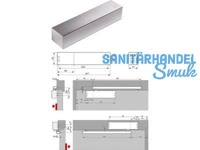 Trschliesser Dorma TS 91 EN 3 braun ohne Gleitschiene