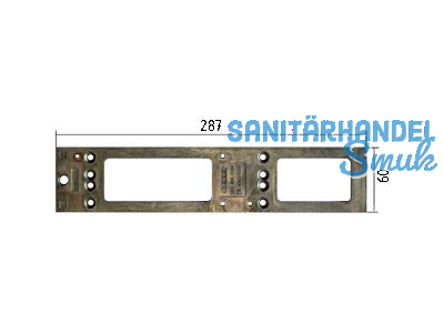 Montageplatte GEZE zu TS 4000/5000 silber 049185