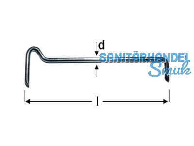 Streichdraht 55x2mm verzinkt 031.055020.00