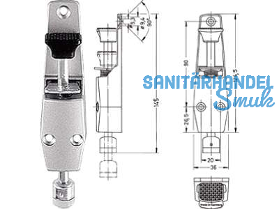 Trfeststeller silberfrbig B 3933 0101