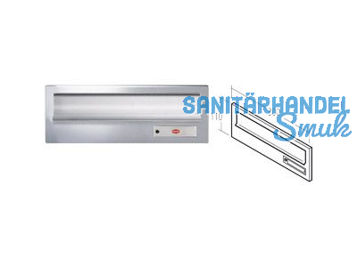 Einwurfklappe mit kom. Klingel- und Namenstaste Alu EV1 14-0-14223