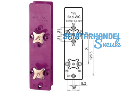 Bohrschablone WG 193 WC