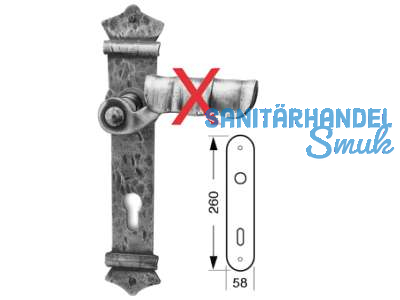 Langschild PZ 88 mm, inkl. Befestigungsschrauben