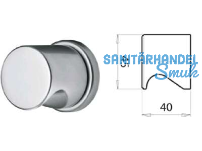 Trknopf 3054/648TFH o. Schrauben/Stift einseitig fix Alu F1