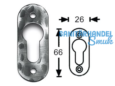 Zylinderrosetten oval Thermotrophiert