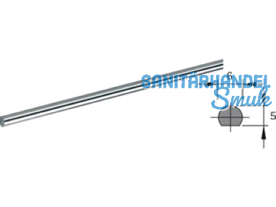 Drehstange 6 / 5 Lnge = 1000 mm vernickelt 72251