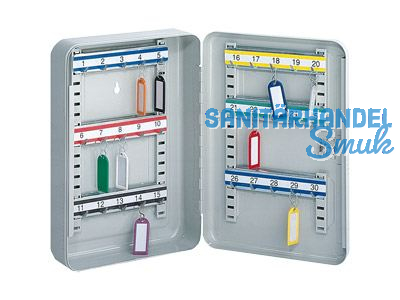 Schlsselkassette SK-30 lichtgrau BxTxH 245x85x300 mm 30 Haken T03126