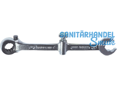 Sanitr-Montageschlssel M10 mit Knarre 17x19mm