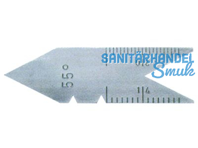 Spitzgewindestahllehre Format 55 whitworth 44530055