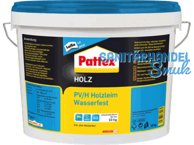 Tischlerleim PV/H D3 wasserfest Pattex 10 kg 1487016 VOC=0,0%