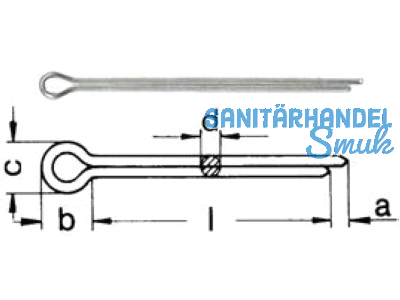 Splint verzinkt DIN 94 6.3 x 25