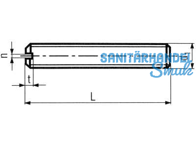 Gewindestift verzinkt DIN 551 M 6 x 8