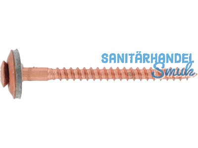 Spenglerschraube A2 verkupf. Pzd. 4,5 x 45 m.15 mm Di.Scheibe