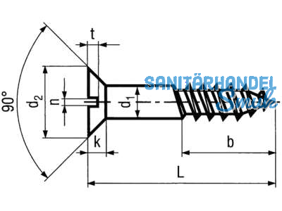 Holzschraube Seko rostfrei A2 DIN 97 3,5 x 35