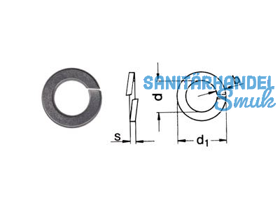 Federring A2 DIN 127/B M 6