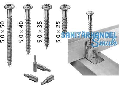 Schrauben BMF verzinkt 5 x 40 9554000