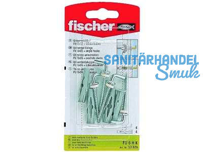 Fischer Universaldbel UX 6x35 WH K mit Winkelhaken 94258 SB