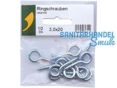 SBV-Ringschrauben verzinkt 4.0 x 30 A6 Stk