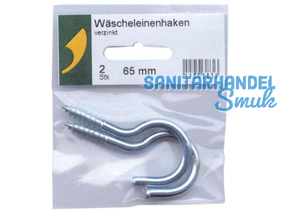 SBV-Wscheleinenhaken verzinkt 65 mm A 2 STK / K= 10 Pkt