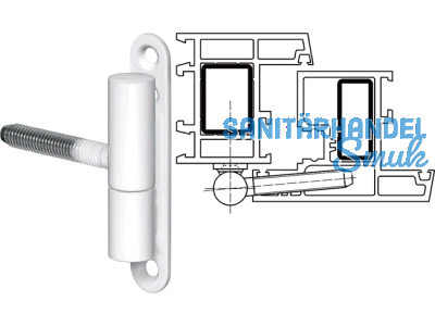 Einbohrband K 3172 WF weiss