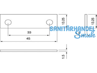 Unterlagsplatte 902/2 fr Schliessblech Kunststoff weiss 1,5mm