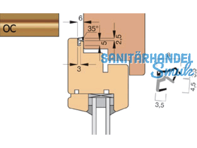 berschlagdichtung AFK 2615-OC/2 ocker, VPE 400 lfm