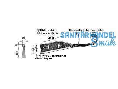 Dichtungsbrste FE 4.0-12 2000 mm Brstenhhe 12mm
