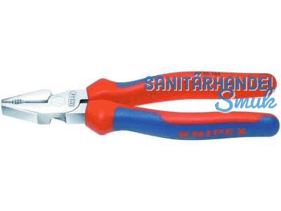 Kraftkombizange Knipex 200mm 0205 chr./isol.PVC starkwandig