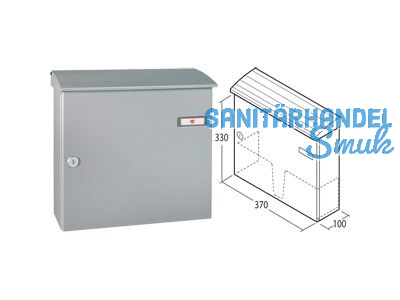 Briefkasten RAL 9007 graualuminium 17-1-10214