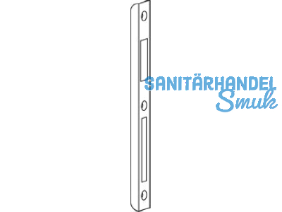 Schliessblech zum Einfrsen 4 mm silber 16 mm Stulp G-22864-00-0-1