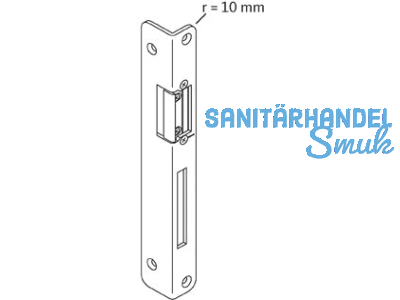 Winkelschliessblech 4 mm links mit Aus- tauschstck 250x22,5x32mm 6-24156-00-L-1