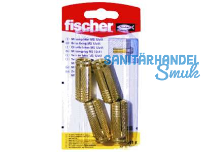 Fischer Messingdbel MED M 12K 90523 SB