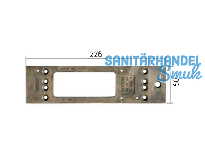 Montageplatte GEZE zu TS 3000 Leichtmetall silberfrbig 011230