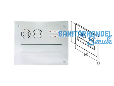 Vorderfront 360x280x13 mm Edelstahl 14-0-14331