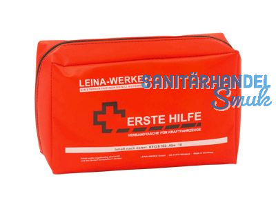 Auto - Verbandtasche rot Inhalt nach KFG 102/10