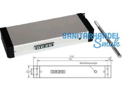 Elektroantrieb GEZE E 212 R1 230V AC silber 020835