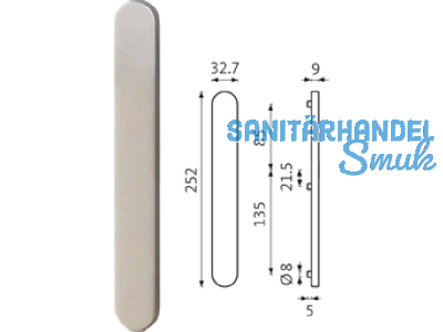 Blind-Langschild EV1 B-72740-40-0-1