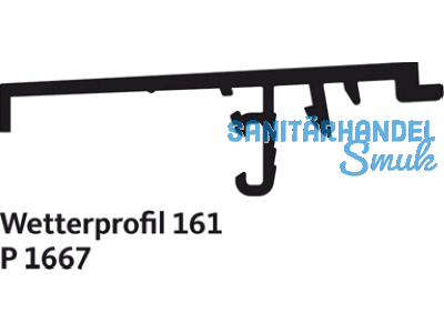 Wetterprofil GU 161 P 1667 Gr. 67 EV1 9-40182-67-0-1