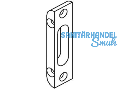 Schliessgehuse 4 mm 16 mm Stulp Automatisch silber 9-34136-18-0-1