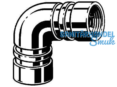 Viega Geopress Winkelkupplung 90 Grad mit SC-Contur,Rotguss 9616 DN63