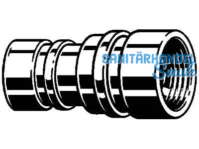 Viega Geopress Reduzierkupplung mit SC-Contur,Rotguss 9615.2 40x32