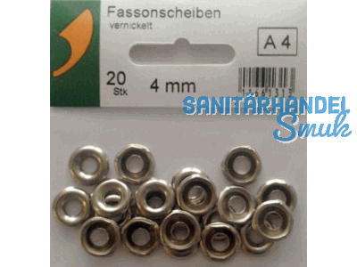 SBV-Fassonscheiben vernickelt 4 mm A 20 Stk